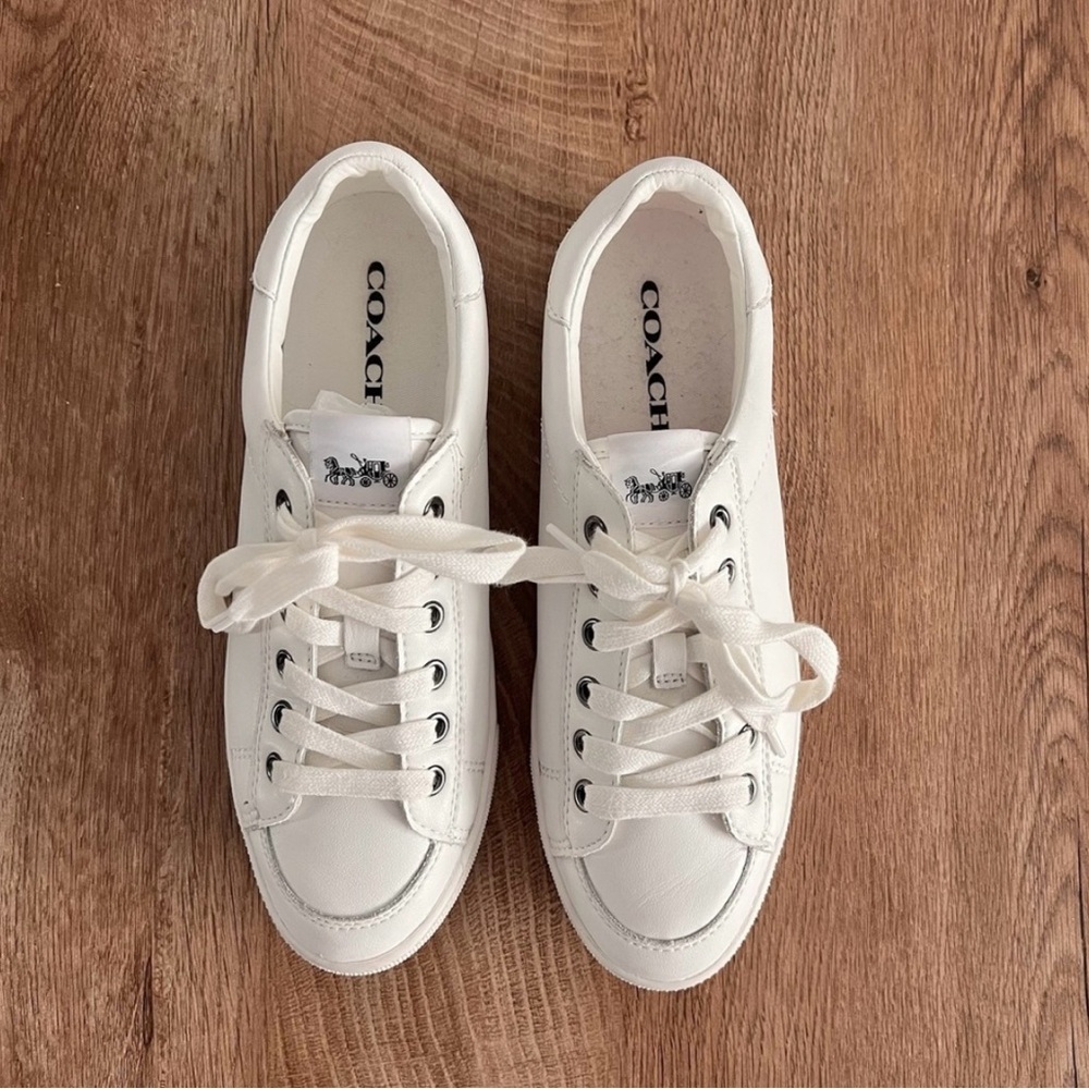 Coach Classic White Leather Sneakers